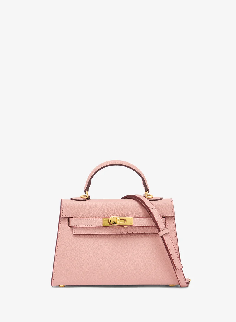 ايلا Structured Gold Accent Satchel Bag
